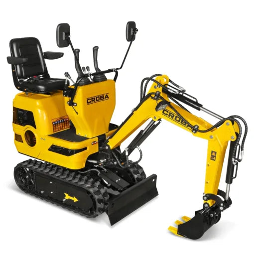 Mini Compact Excavator Loncin 300cc 9hp Engine, 43.3″ Max. Digging Depth, 0.6Ton, 1345 LBS Operating Weight, MEC06