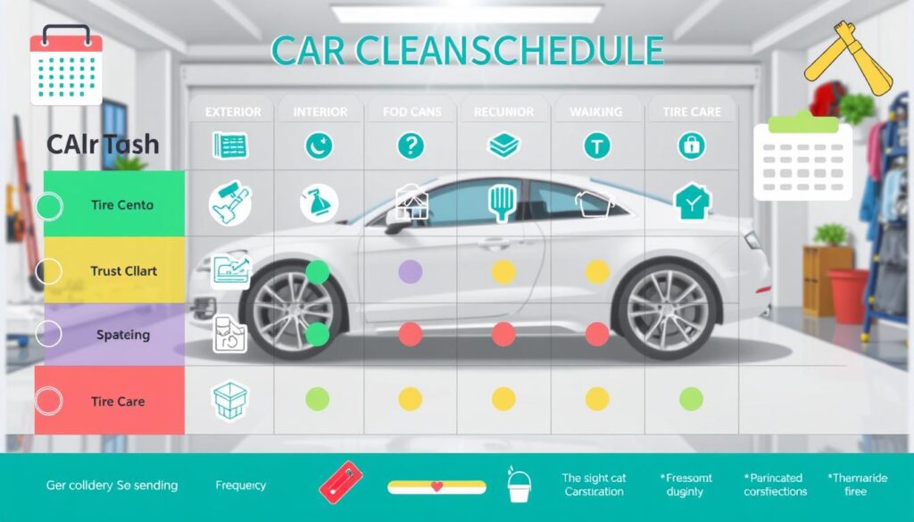 Car cleaning schedule