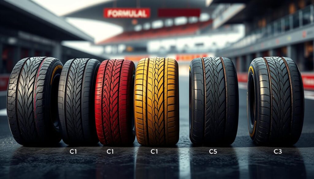 F1 tyre compounds