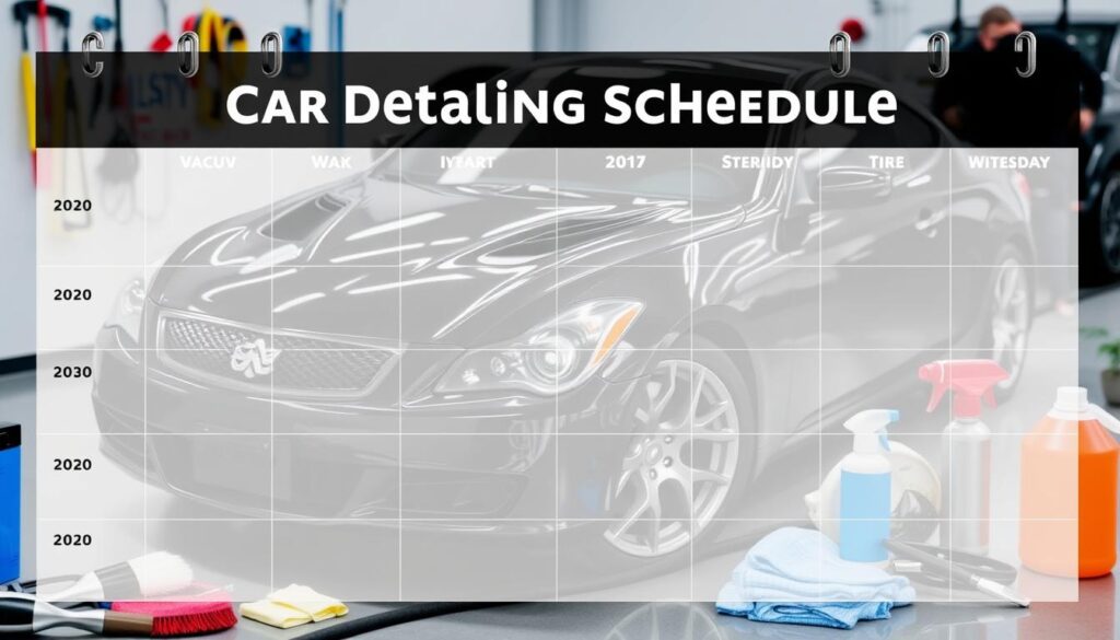 car detailing schedule